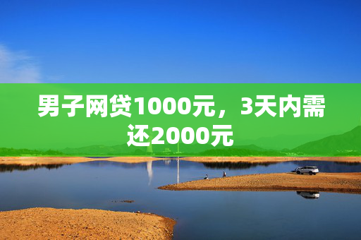 男子网贷1000元，3天内需还2000元